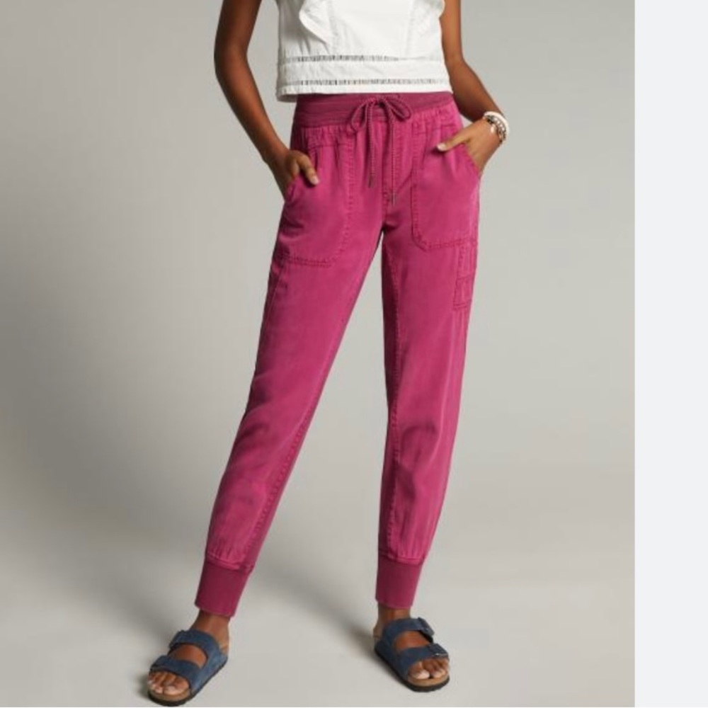 Anthropologie Nomad Joggers in Raspberry